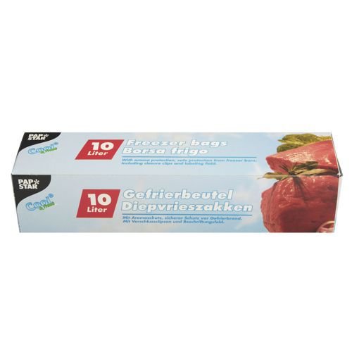 Pack & Go Gefrierbeutel, LLDPE 10 l 60 cm x 40 cm in Faltschachtel. Menge: 192 St von PAPSTAR