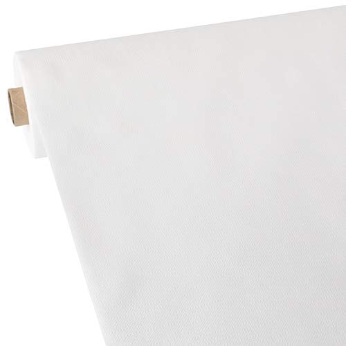 Tischdecke, stoffähnlich, Vlies Soft Selection Plus 40 m x 1,18 m Weiss, Sie erhalten 2 Packungen á 1 Rolle (insgesamt 2 Rolle) von PAPSTAR