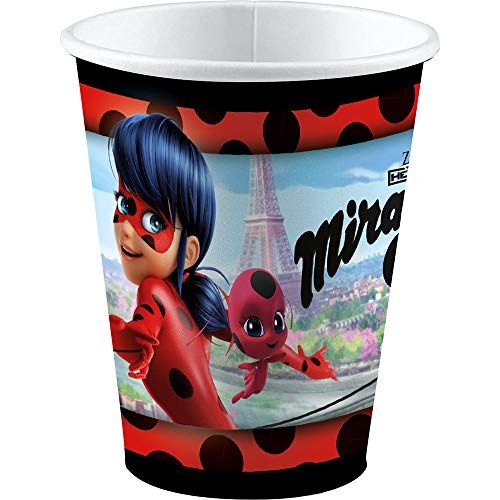 WOOOOZY Becher Ladybug, 250ml, 8 Stück aus Papier von PAPSTAR