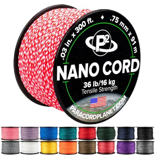 Paracord Planet Nano Cord – Leichtes Nylon Nano Paracord – Ideal für Kunst und Handwerk, Wohnkultur, Camping und mehr! von PARACORD PLANET