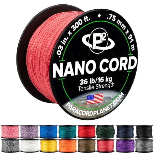 Paracord Planet Nano Cord – Leichtes Nylon Nano Paracord – Ideal für Kunst und Handwerk, Wohnkultur, Camping und mehr! von PARACORD PLANET