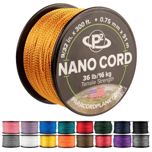 Paracord Planet Nano-Kordel – leichtes Nylon-Nano-Paracord – ideal für Kunst und Handwerk, Heimdekoration, Camping und mehr! von PARACORD PLANET