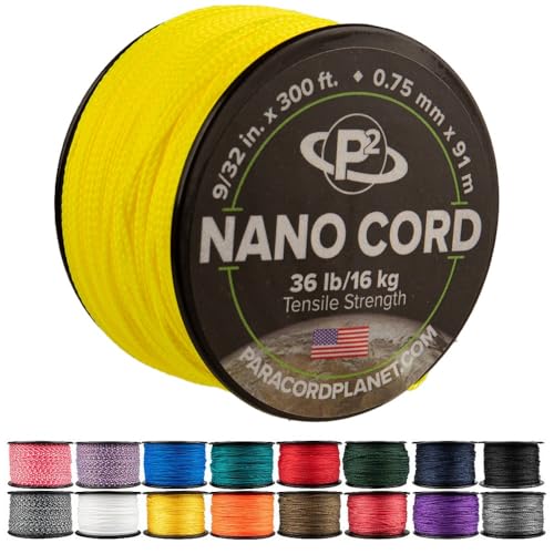 Paracord Planet Nano-Kordel – leichtes Nylon-Nano-Paracord – ideal für Kunst und Handwerk, Heimdekoration, Camping und mehr! von PARACORD PLANET