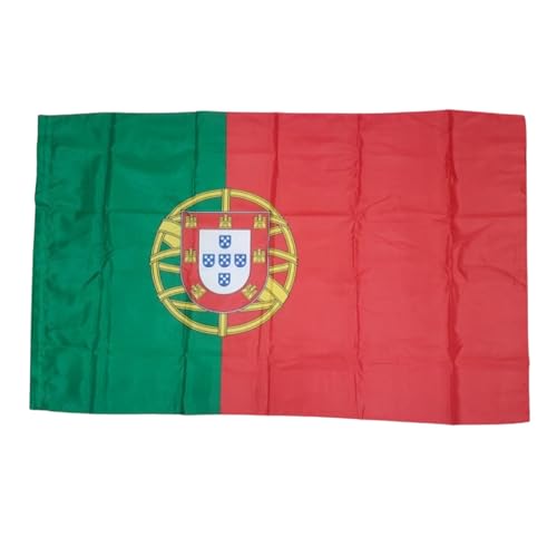 PARENCE - Portugal Nationalflagge 90 X 150 cm - Wetterfest mit oberer Schlaufe von PARENCE