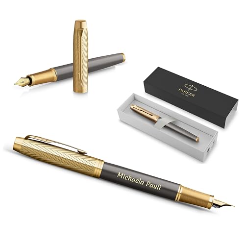 PARKER IM Pioneers GT Limited Edition Füllfederhalter mit Gravur | Premium Stift | Geschenkbox | personalisiertes Geschenk | Geburtstag von PARKER