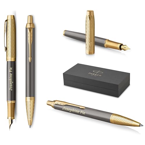 PARKER IM Pioneers GT Limited Edition Kugelschreiber und Füllfederhalter mit Gravur | Premium Stift | Geschenkbox | personalisiertes Geschenk | Geburtstag von PARKER