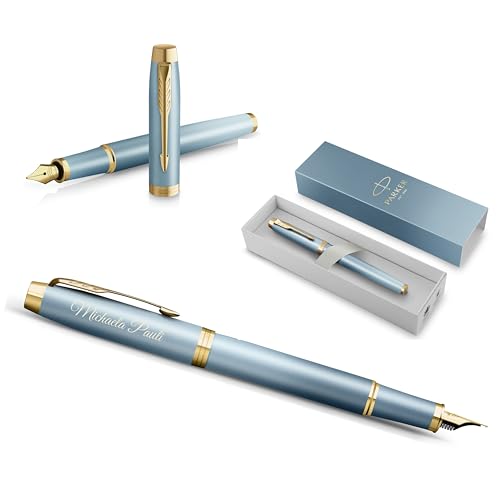 PARKER IM Rituals Turquoise Green Füllfederhalter mit Gravur | Premium Stift | Geschenkbox | personalisiertes Geschenk | | Geburtstag (Turquoise Green) von PARKER