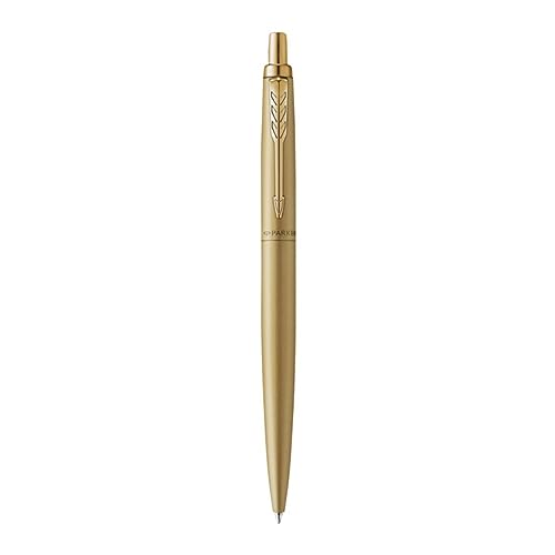 PARKER 2122758 Kugelschreiber Jotter XL Monochrome Premium Gelbgold M blau Blister von PARKER