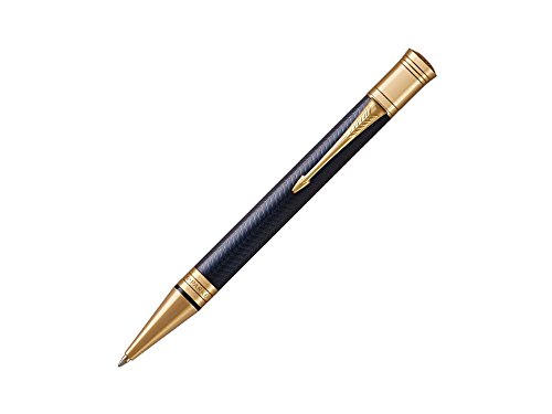 Parker Duofold Prestige Kugelschreiber in Blue Chevron | mittlere Schreibspitze | schwarze Tinte von PARKER