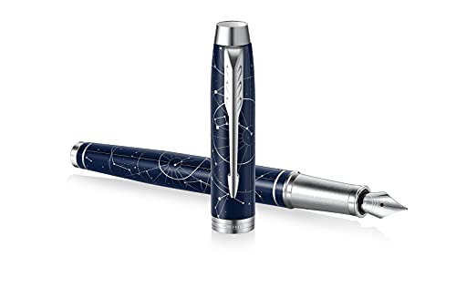 Parker IM Premium Special Edition Füllfederhalter – Midnight Astral Blue – mittlere Feder – Special Edition Geschenkbox von PARKER