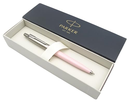 Parker Jotter Edelstahl-Kugelschreiber | Babyrosa Pastell-Finish | blaue Tinte | Geschenkbox von PARKER