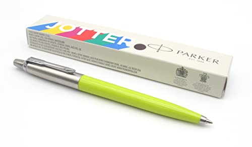 Parker Jotter Originals Kugelschreiber, Limettengrünes Finish, 60er-Jahre-Pop-Art-Kollektion, blaue Tinte, in Geschenkbox von PARKER