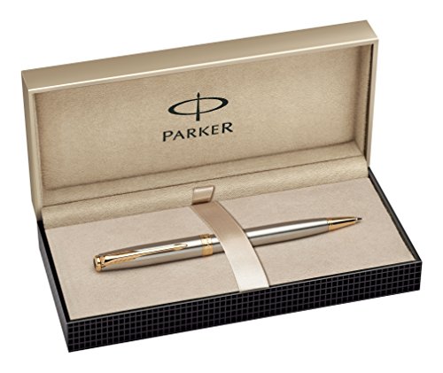 Parker S0809140 Kugelschreiber Sonnet edelstahl G.C, Strichbreite M, schreibfarbe schwarz von PARKER