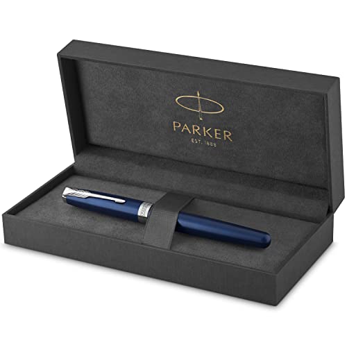 Parker Sonnet Füller | Blaue Lackierung | Füllfederhalter mit mittlerer Feder | Geschenkbox von PARKER