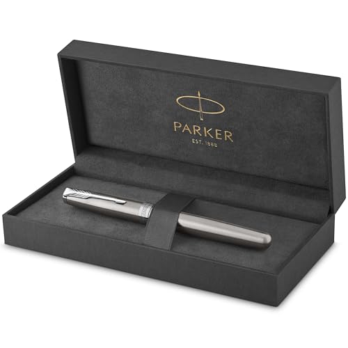 Parker Sonnet Füller | Edelstahl mit Palladiumzierteilen | Füllfederhalter mit mittlerer Feder | Geschenkbox von PARKER