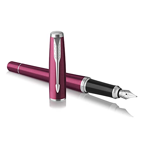 Parker Urban Füller, Vibrant Magenta, Füllfederhalter mit feiner Feder mit Nachfüllpatrone und blauer Tinte, Geschenkbox von PARKER