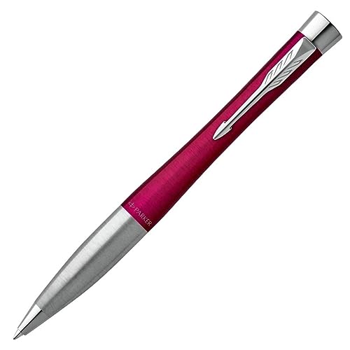 Parker Urban Twist-Kugelschreiber | Magenta mit Chrom-Zierteilen | mit Nachfüllpatrone mit blauer Tinte | Geschenkbox von PARKER