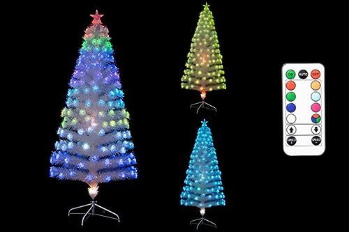 PARTENOPE Weißer LED-Baum, 120 cm, 135 Lichter, wie abgebildet von PARTENOPE