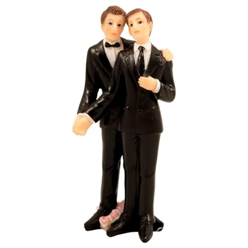 PARTY DISCOUNT Deko-Figur Hochzeitspaar Mann & Mann, ca. 12 cm von PARTY DISCOUNT