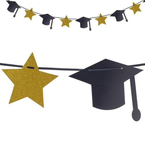 NEU Girlande Abschluß-Party, Graduation, 3m von PARTY DISCOUNT