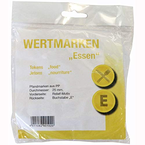 PARTY DISCOUNT® Wertmarken-Chips Essen, gelb, 500 STK. von PARTY DISCOUNT