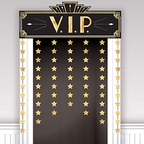 PARTY DISCOUNT 241995 Türvorhang Hollywood VIP, 98x 141 cm von PARTY DISCOUNT