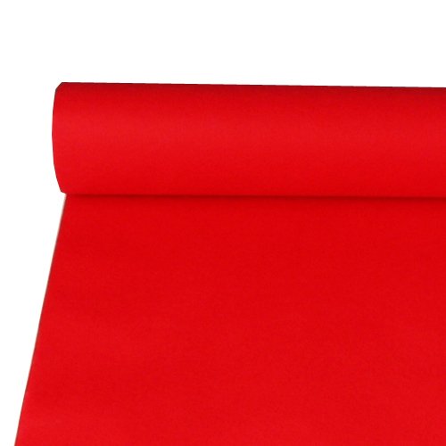 PARTY DISCOUNT NEU Tischtuch aus Vlies, rot 10 x 1,18 m von PARTY DISCOUNT