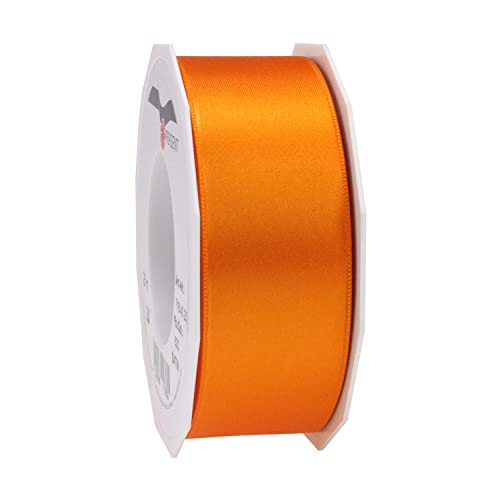 PARTY DISCOUNT Satinband/Geschenkband, Breite 40mm, Länge 5m, Orange von PARTY DISCOUNT