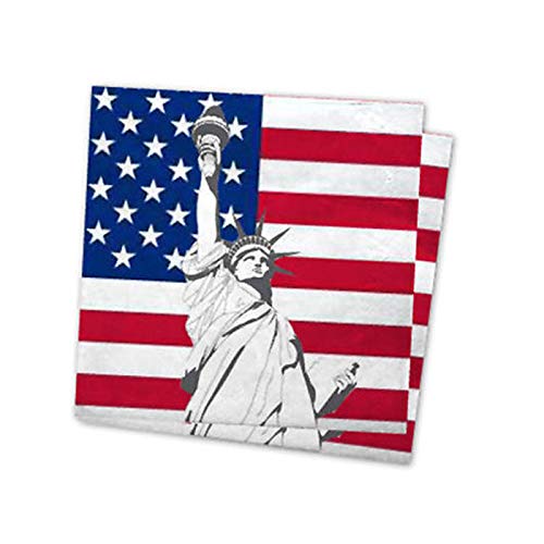 PARTY DISCOUNT Servietten USA 3 lagig 20 Stk. 33 x 33 cm von PARTY DISCOUNT