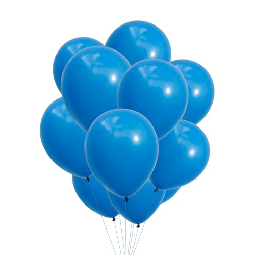 PARTY PARTY 12 blaue Ballons aus Latex reißfest 30 cm geruchs- und geschmacksneutral Luftballon Deko Kindergeburtstag, Geburtstag Ballon Set, Kinder Party, Hochzeit von PARTY PARTY