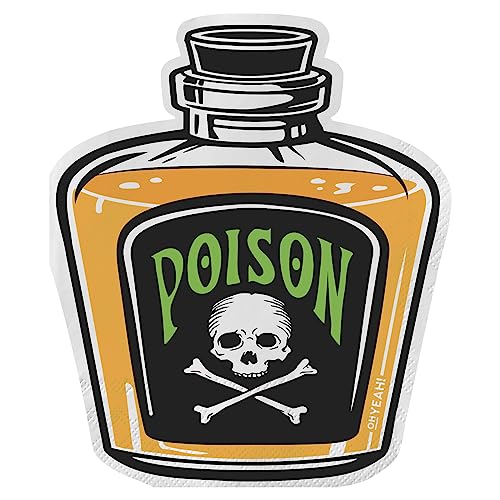 OH YEAH - 20 Servietten Halloween Poison - 33 x 33 cm - doppellagige Servietten - Tischdekoration Halloween Kürbis - Geschirr Dekoration Halloween Kürbis - einfache Montage von OH YEAH