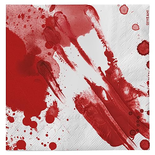 Blutdruck zum Thema Halloween, Tischdekoration, Halloween, Halloween, Blut, Halloween (Servietten 33 x 33 cm) von OH YEAH