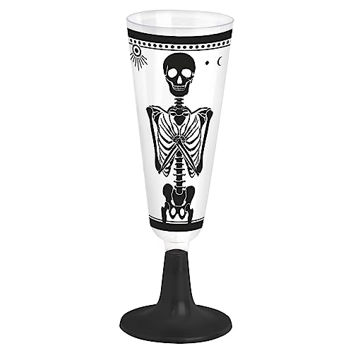 OH YEAH - 4 Gläser für Halloween, esoterisch, 150 ccm, Sektglas, Halloween-Dekoration, esoterisches Thema, Geschirr, Dekoration für Halloween, esoterisch, einfache Montage von OH YEAH