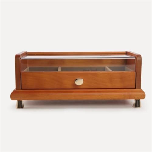 Schmuckaufbewahrung Dekoration Organizer Desktop Halskette Ohrringe Ring Aufbewahrungsbox Massivholz Schmuckschatulle Kreative Moderne Home Erste Walnuss Jewelry Box Parfum Organizer(Type-B) von PASPRT