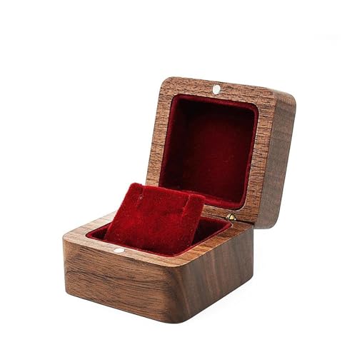 Schmuckaufbewahrung Halskette Box Anhänger Halskette Kette Aufbewahrungspaket Geschenkbox Weiche Schatulle Lange Ohrringe Schmuck Organizer Box Jewelry Box Parfum Organizer(Red) von PASPRT