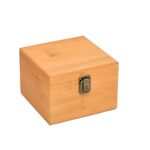 Schmuckaufbewahrung Holz Aufbewahrungsbox Aus Kiefernholz Rechteckig Massivem Geschenkverpackung Schmuckschatulle Box Zuhause Kleinigkeiten Handgefertigter Jewelry Box Parfum Organizer(14.5CM) von PASPRT