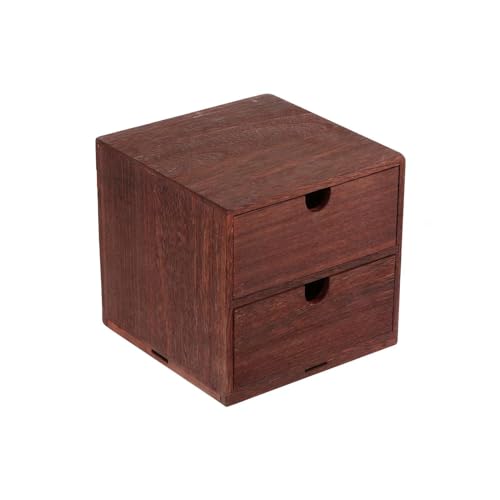 Schmuckaufbewahrung Holz Aufbewahrungsbox Schubladen Organizer Desktop Holz Schreibtischkisten Schubladen Tischboxen Kommode Schrank Würfel Jewelry Box Parfum Organizer(2) von PASPRT