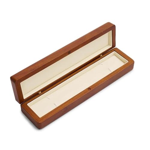 Schmuckaufbewahrung Massivholz Ehering Box Quadratische Holz Ring Box Für Ring Halskette Armband Aufbewahrungsboxen Schmuckschatullen Jewelry Box Parfum Organizer(C) von PASPRT