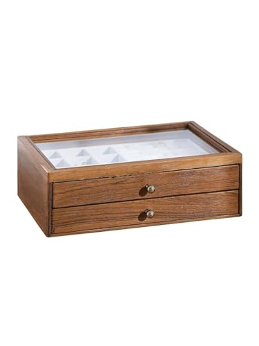 Schmuckaufbewahrung Mehrschichtige Massivholz Schmuckschatulle Halsketten Schmuckschatulle Jewelry Box Parfum Organizer von PASPRT