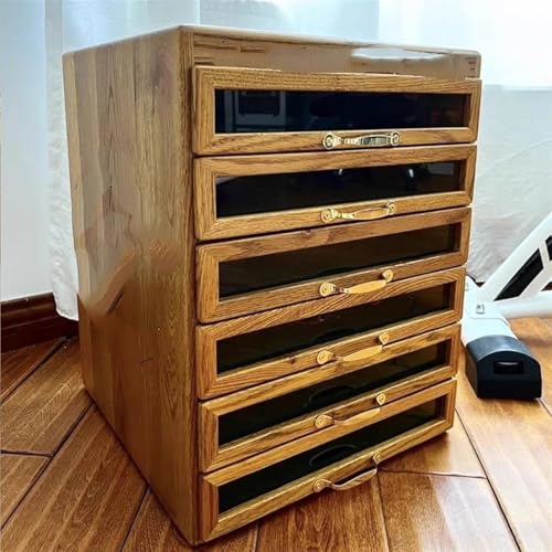 Schmuckaufbewahrung Organizer Und Aufbewahrung, Hochzeitsgeschenkverpackung, Luxuriöse Holz-Schmuckschatulle, Große Mehrstöckige Halskette, Ring Jewelry Box Parfum Organizer(Type-D) von PASPRT