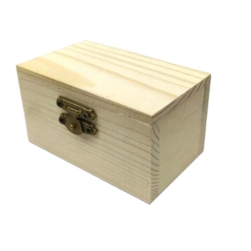 Schmuckaufbewahrung Schlichte Aufbewahrungsbox Für Ringe, Armbänder, Halsketten Und Uhren Aus Holz Mit Deckelverschluss, Schmuckschatulle Aus Holz Jewelry Box Parfum Organizer(Type-A) von PASPRT