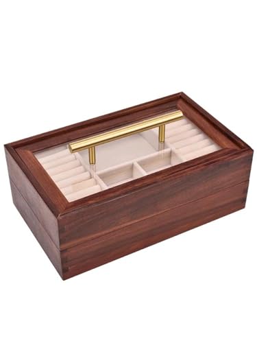 Schmuckaufbewahrung Schmuckschatulle Aus Massivem Holz Große Kapazität Schreibtisch Schmuckaufbewahrungsbox Jewelry Box Parfum Organizer von PASPRT