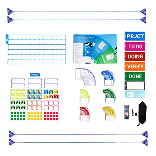 PATboard Lean DMAIC Board & Kaizen Tafel - Kompletter Werkzeugsatz - Verbesserung des Projekts von PATBOARD