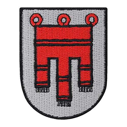 Vorarlberg Aufnäher - Österreichisches Landeswappen bestickte Sammler Edition - Austria Patch Bundesland Flagge - Österreich Abzeichen gestickt Applikation zum aufnähen - 90x70mm von PATCH KING