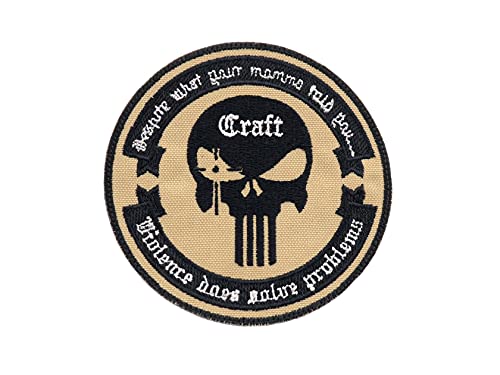 LA PATCHERIA Patch Craft Chris Kyle American Sniper, 9,5 x 9,5 cm, 100 % bestickt mit original Velcro® Marke Klettverschluss, auf der Rückseite genäht – hohe Qualität – zum Dekorieren von Jacken, von PATCHERIA