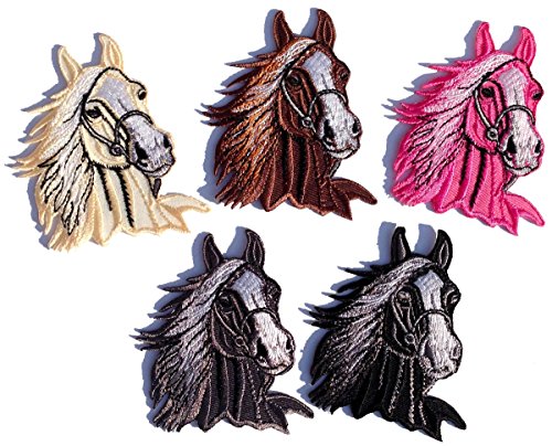 i-Patch - Patches - 0016 - Pferd - Pony - Einhorn - Fohlen - Pferdekopf - Pferde - Hufeisen - Reiten - Applikation - Aufbügler - Aufnäher - Sticker - zum aufbügeln - Flicken - Bügelbild von PATCHFIX