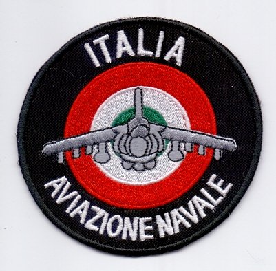 Applikation Aufbügler Patches Stick Emblem Aufnäher Abzeichen " AVIAZIONE NAVALE ITALIA" Militär Military Armee Army von PATCHMANIA