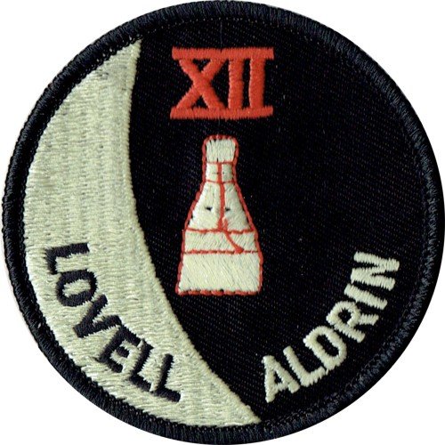 Applikation Aufbügler Patches Stick Emblem Aufnäher Abzeichen "GEMINI 12 PATCH 7,5cm,,nasa von PATCHMANIA