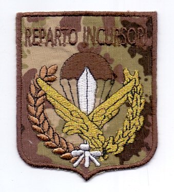 Applikation Aufbügler Patches Stick Emblem Aufnäher Abzeichen " REPARTO INCURSORI" Militär Military Armee Army von PATCHMANIA