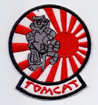 Applikation Aufbügler Patches Stick Emblem Aufnäher Abzeichen " TOMCAT JAPAN " Militär Military Militare Armee Army von PATCHMANIA